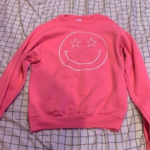 smiley face crewneck